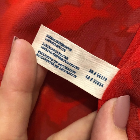 Leifsdotfir Strapless red dress with blue florals - Picture 7 of 8